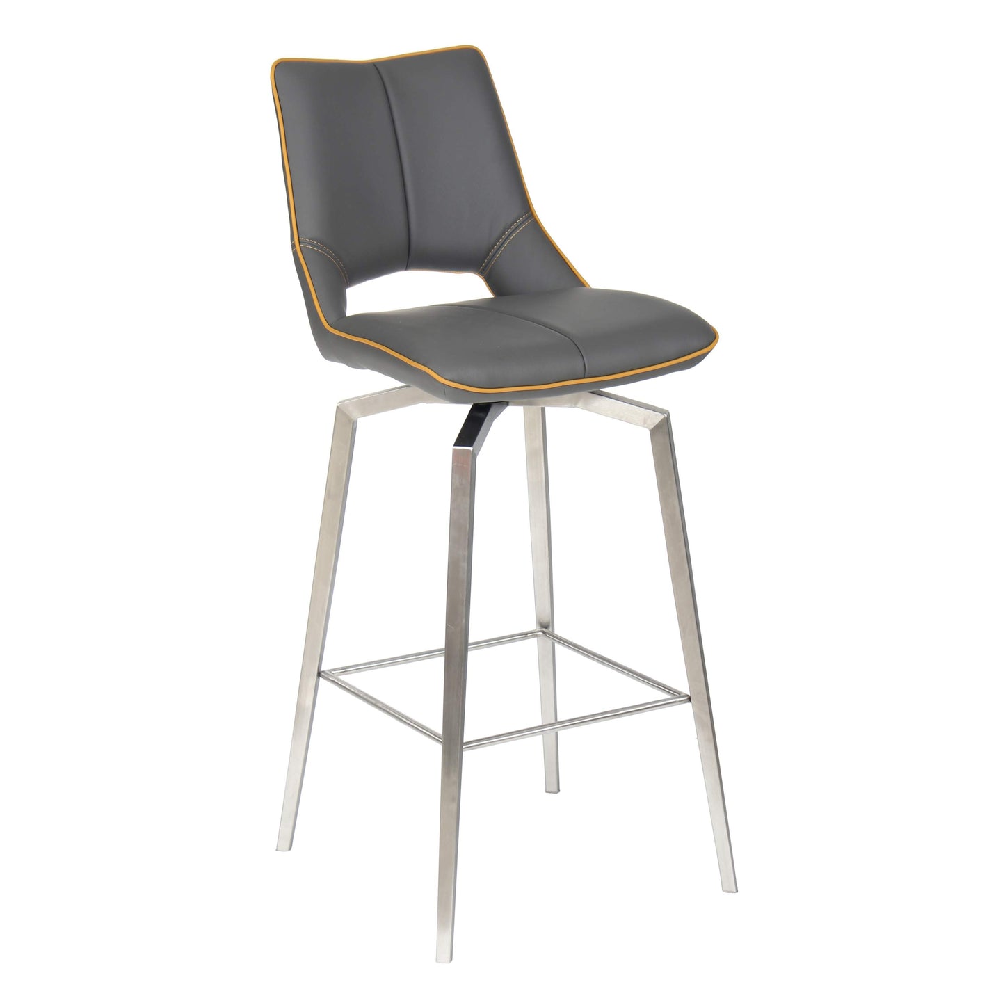 Marlow Bar Stool – Swivel Leather Effect Seat with Tripod Legs