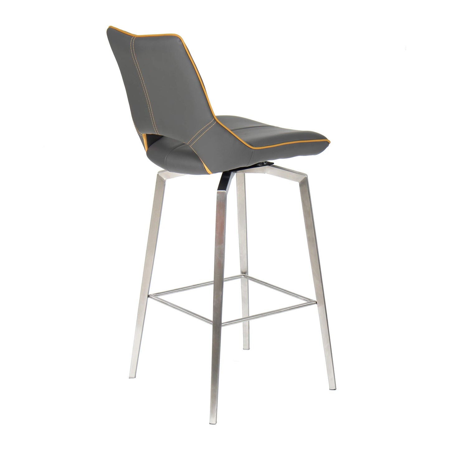 Marlow Bar Stool – Swivel Leather Effect Seat with Tripod Legs
