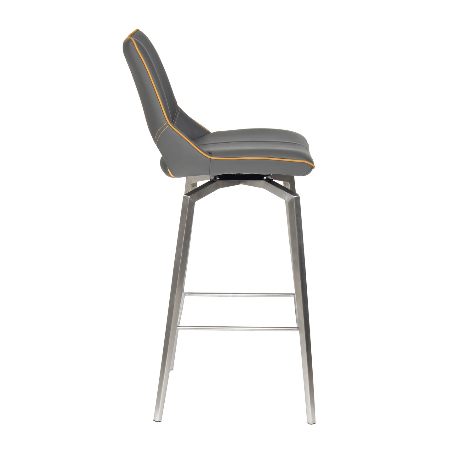 Marlow Bar Stool – Swivel Leather Effect Seat with Tripod Legs