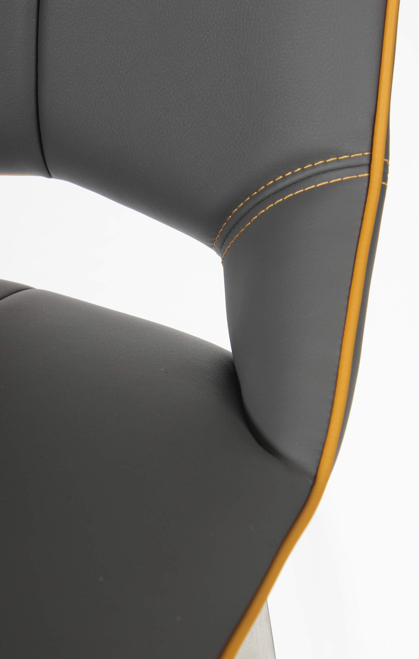 Marlow Bar Stool – Swivel Leather Effect Seat with Tripod Legs