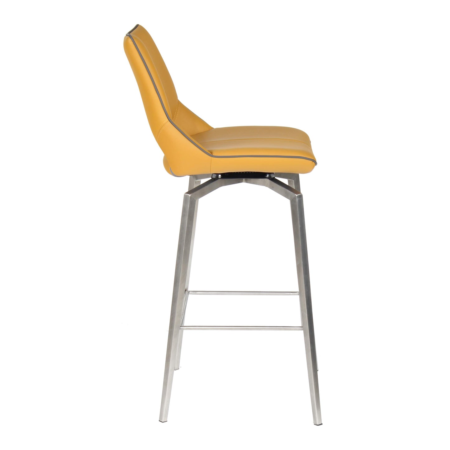 Marlow Bar Stool – Swivel Leather Effect Seat with Tripod Legs