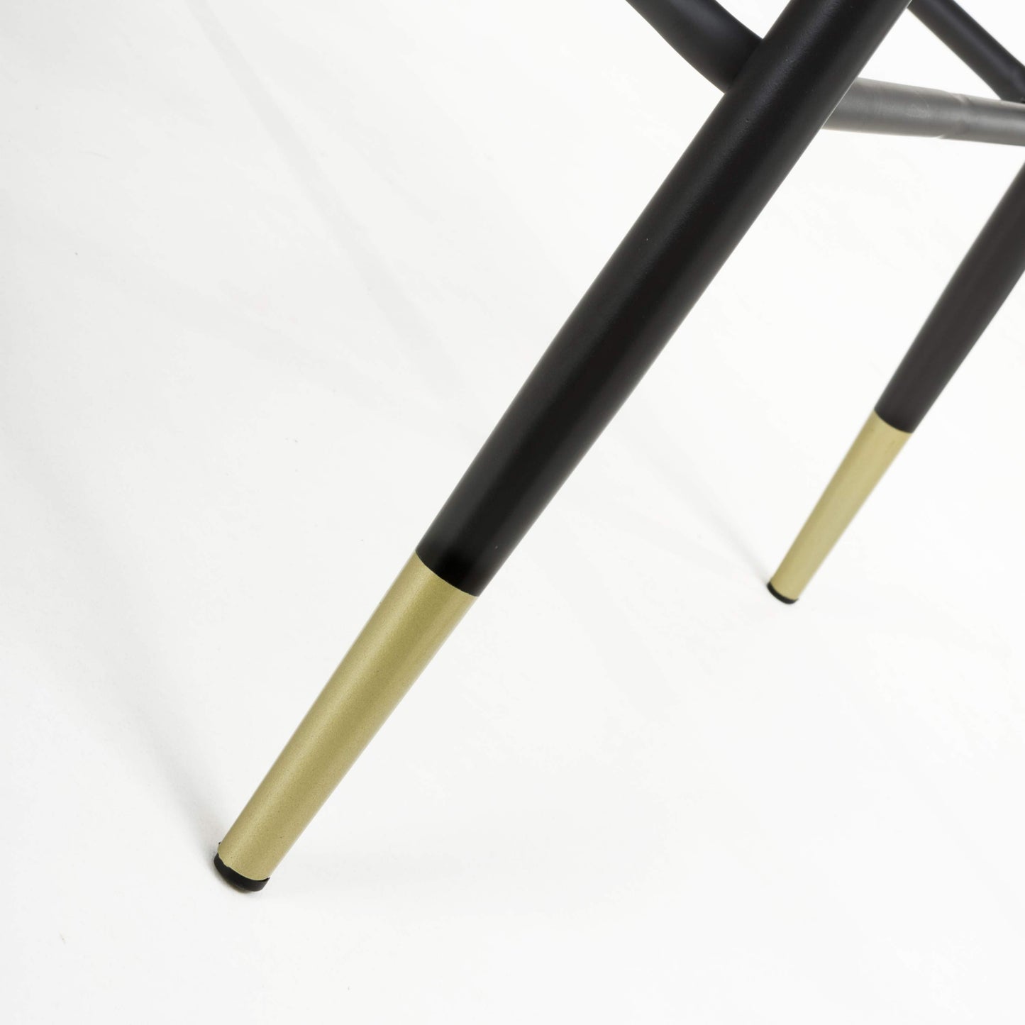 Pair of Gabby Bar Stools – Brushed Velvet with Gold Detail (3 Colours)