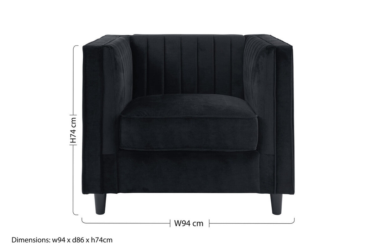 Farhan Velvet Chair