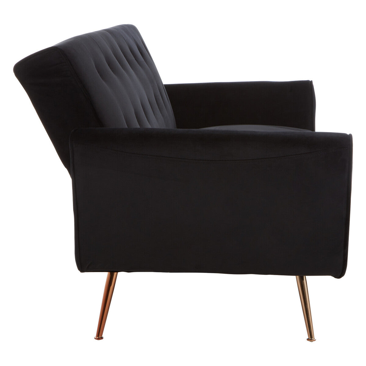 Harold Black Velvet Sofa Bed