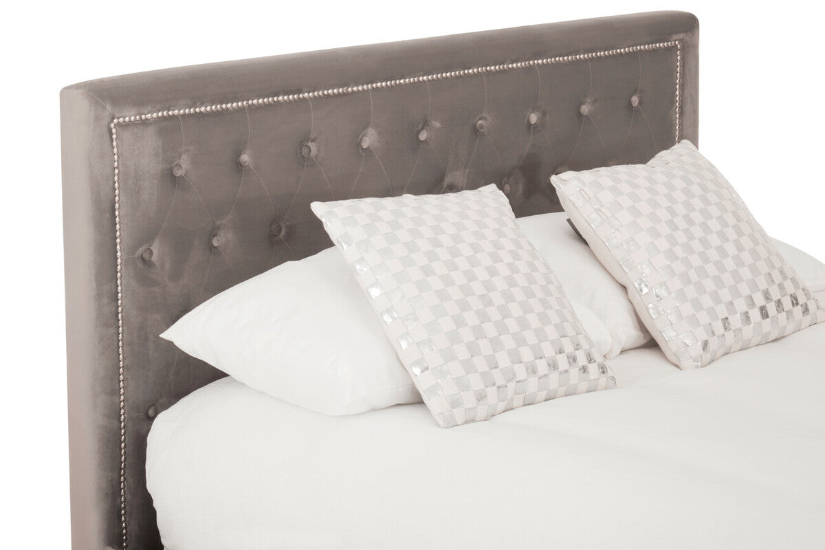 Hailey Velvet Double Ottoman Bed - Various Sizes & Colours