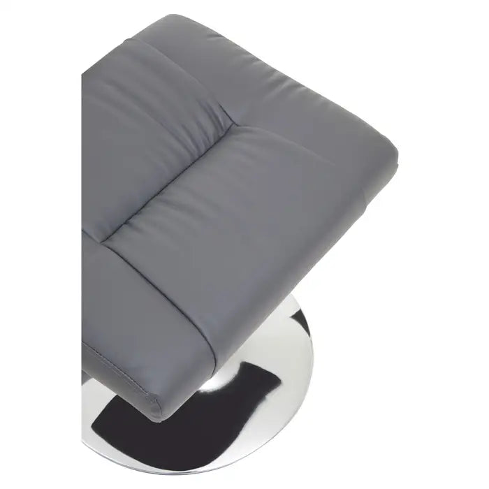 Solace Leather Effect Reclining Chair & Footstool