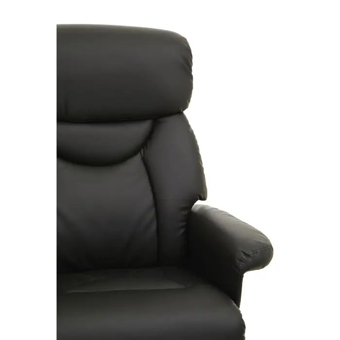 Solace Leather Effect Reclining Chair & Footstool