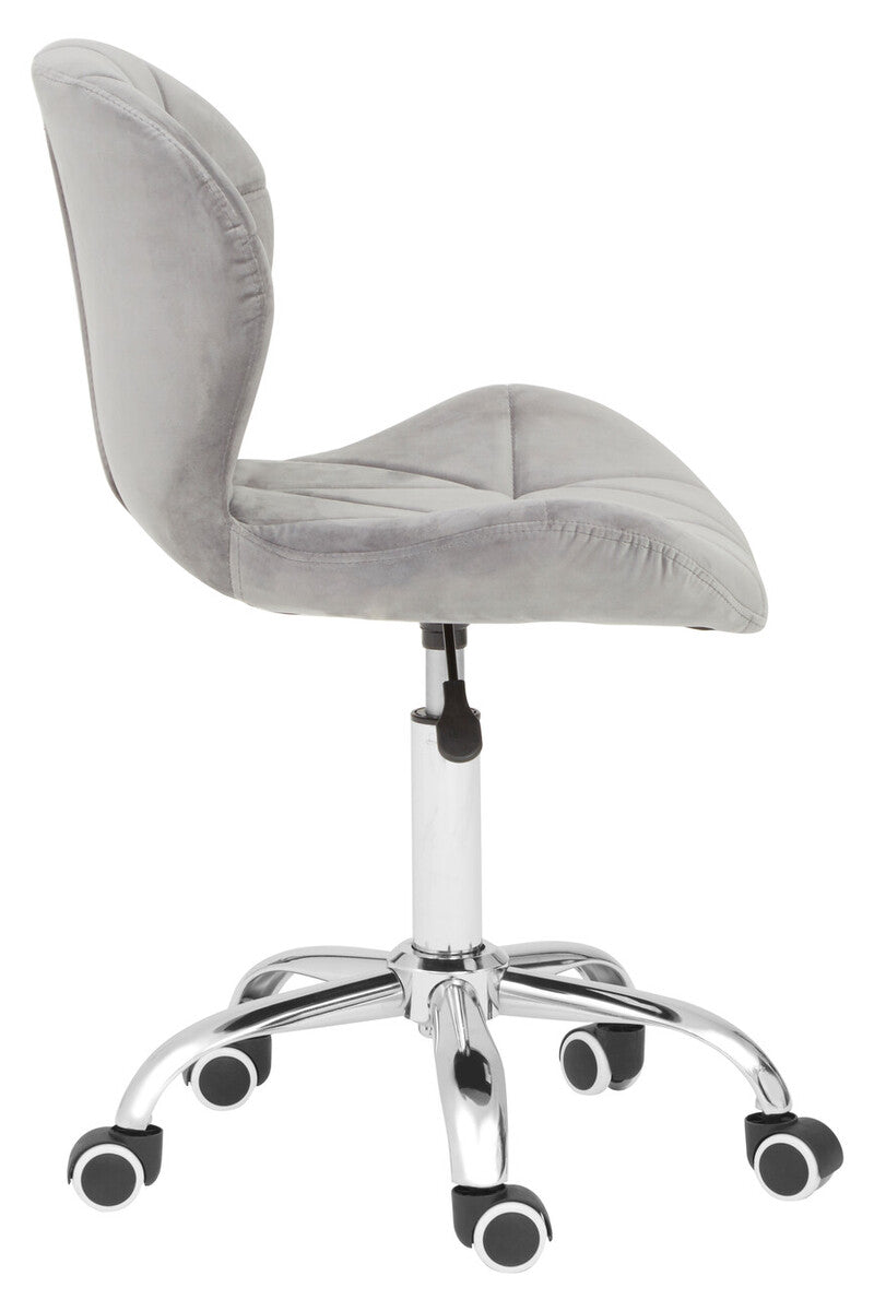 Claudia Velvet Quilted Home Office Chair