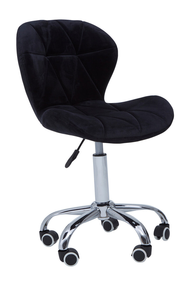 Claudia Velvet Quilted Home Office Chair