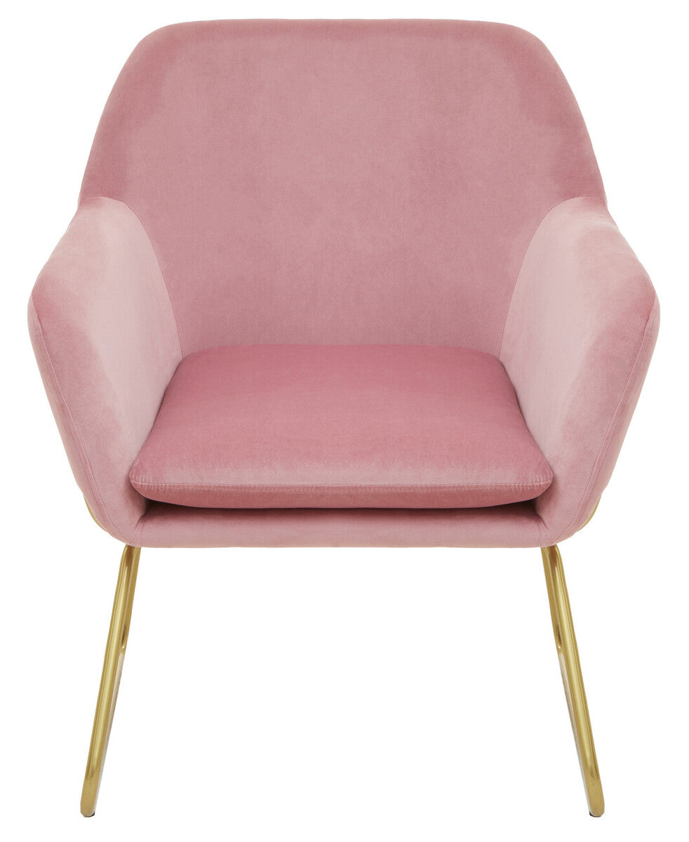 Alexandros Velvet Brushed Gold Armchair