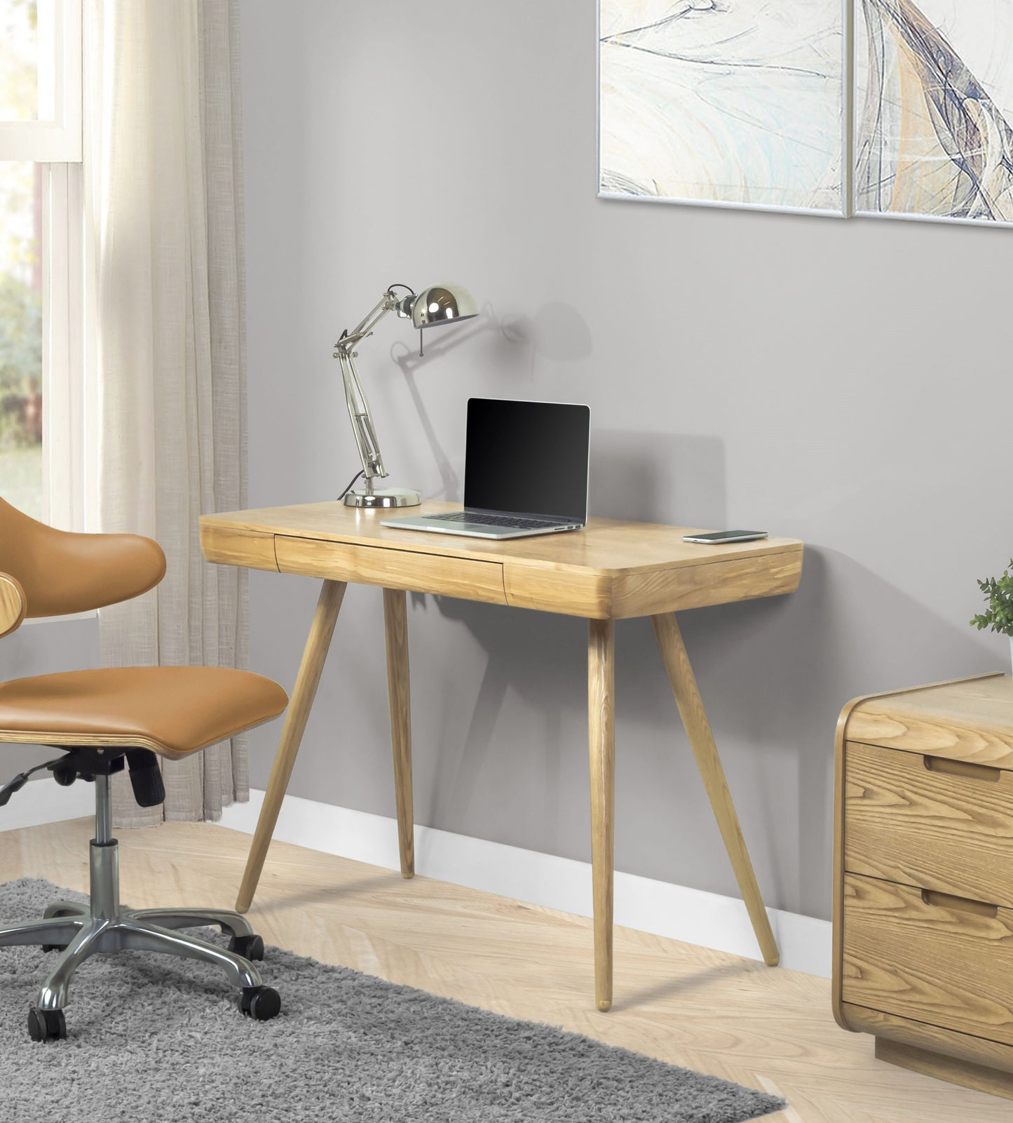 Oakland Oak Executive and Workstation Desk