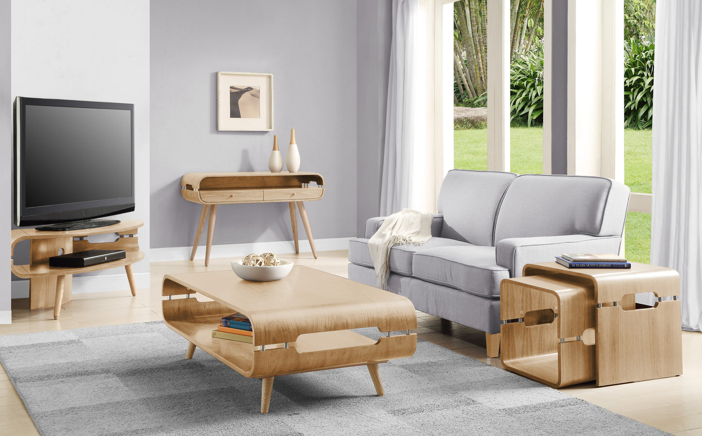 Ohio Corner TV Stand Modern Design for Corners