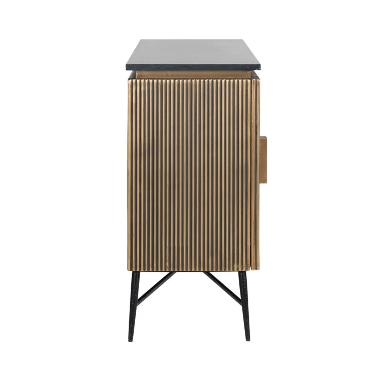 Modern Inessa Marble Iron Sideboard Contemporary Design