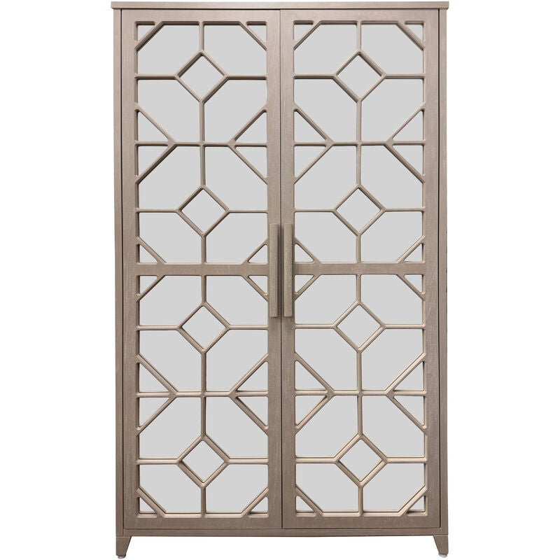 Carter 2 Door Storage Unit with Removable Shelves and Clothes Rail