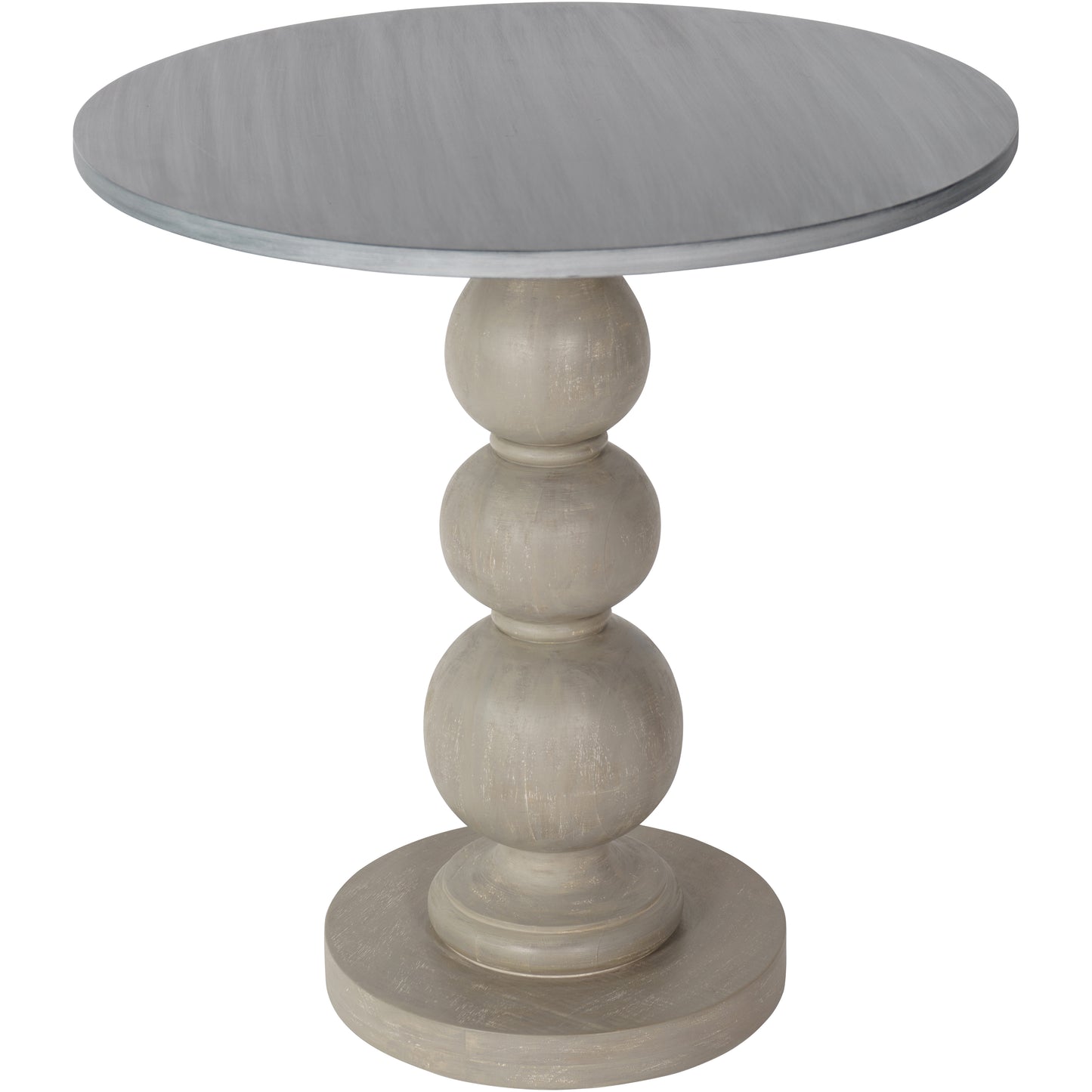 Bertie Grey Washed Side Table with Painted Top