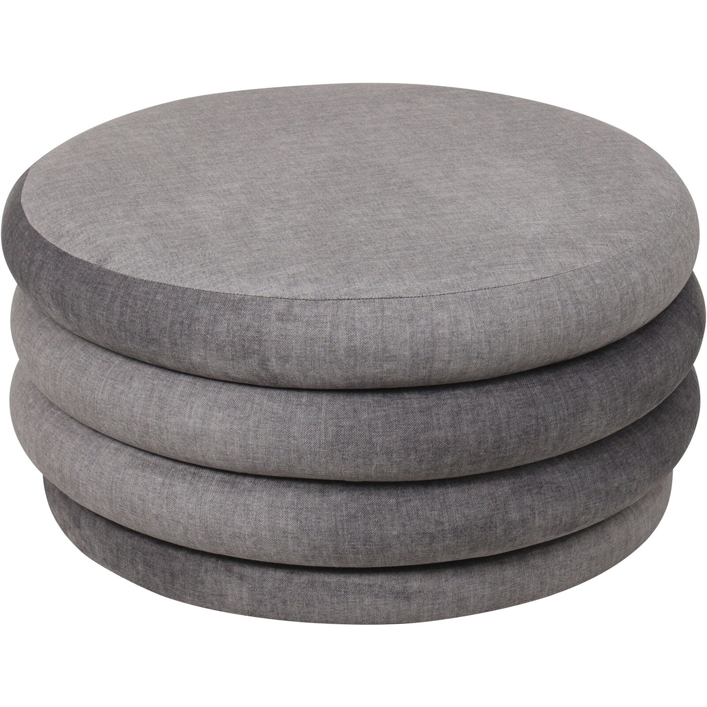 Celine Upholstered Storage Ottoman – Cream Fabric Base