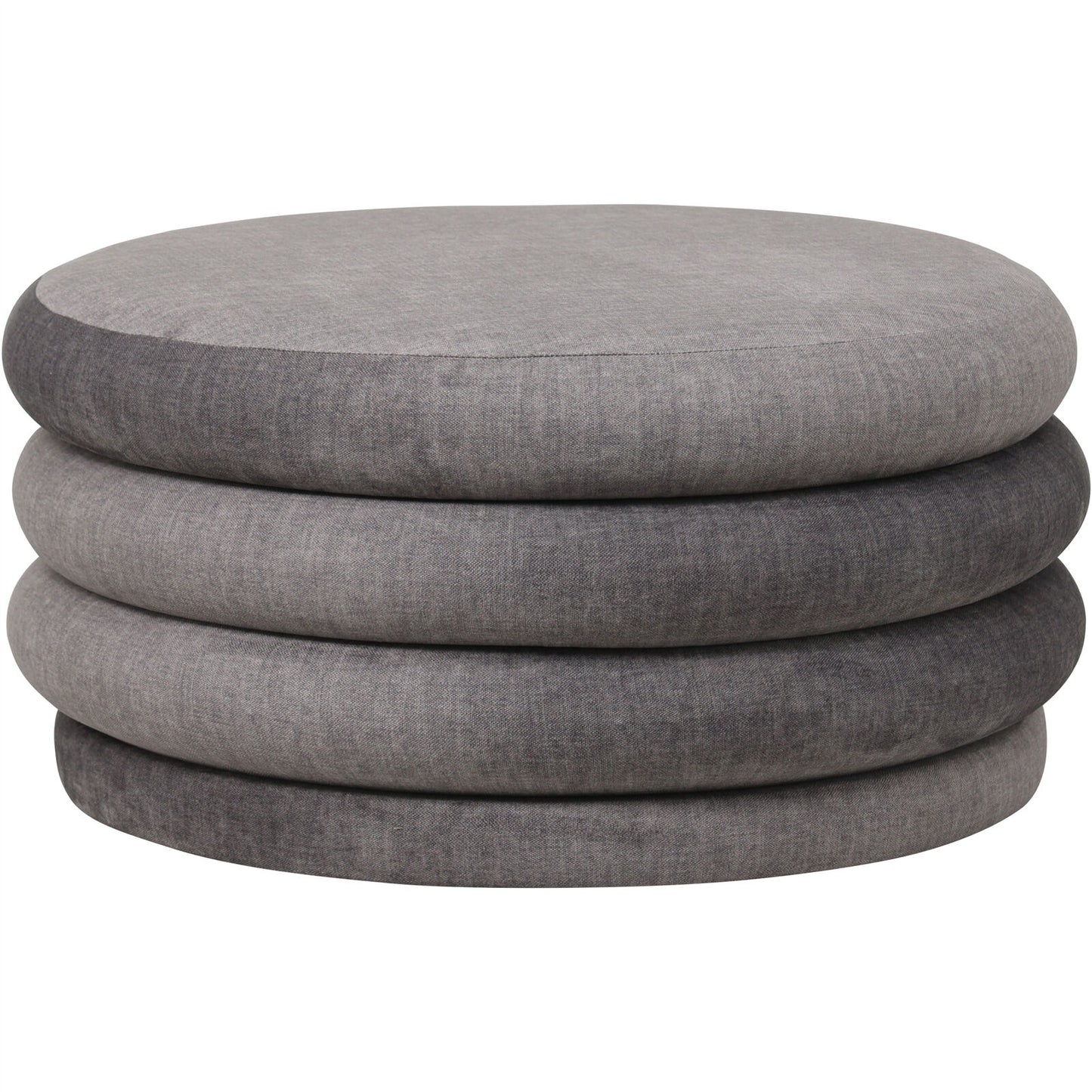 Celine Upholstered Storage Ottoman – Cream Fabric Base