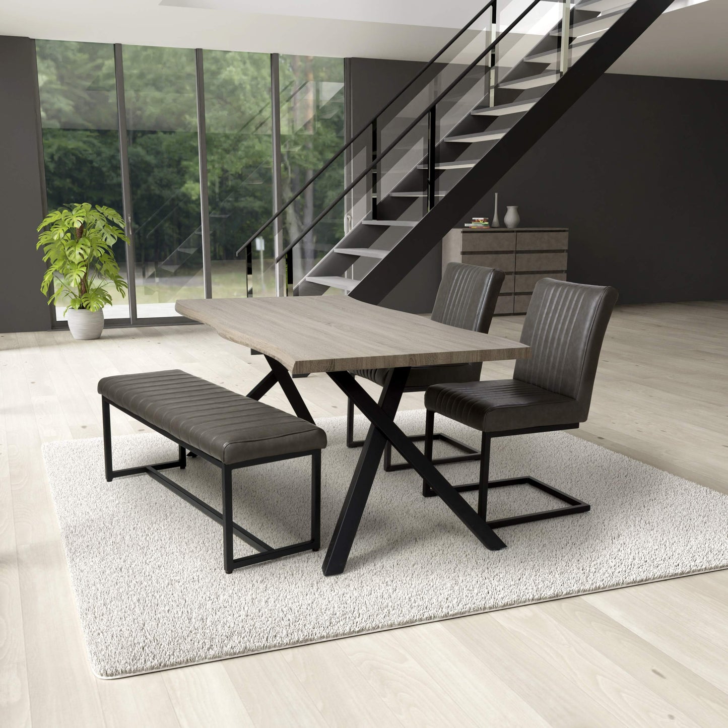 Neburn 1.6m Dining Set