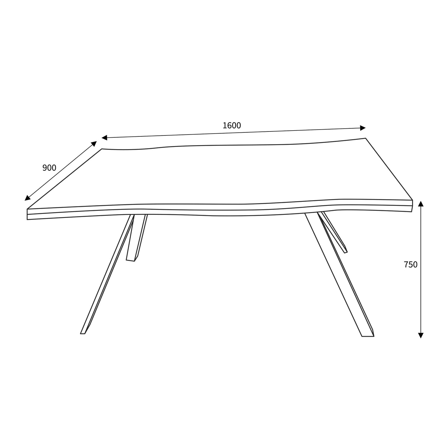 Neburn 1.6m Dining Set