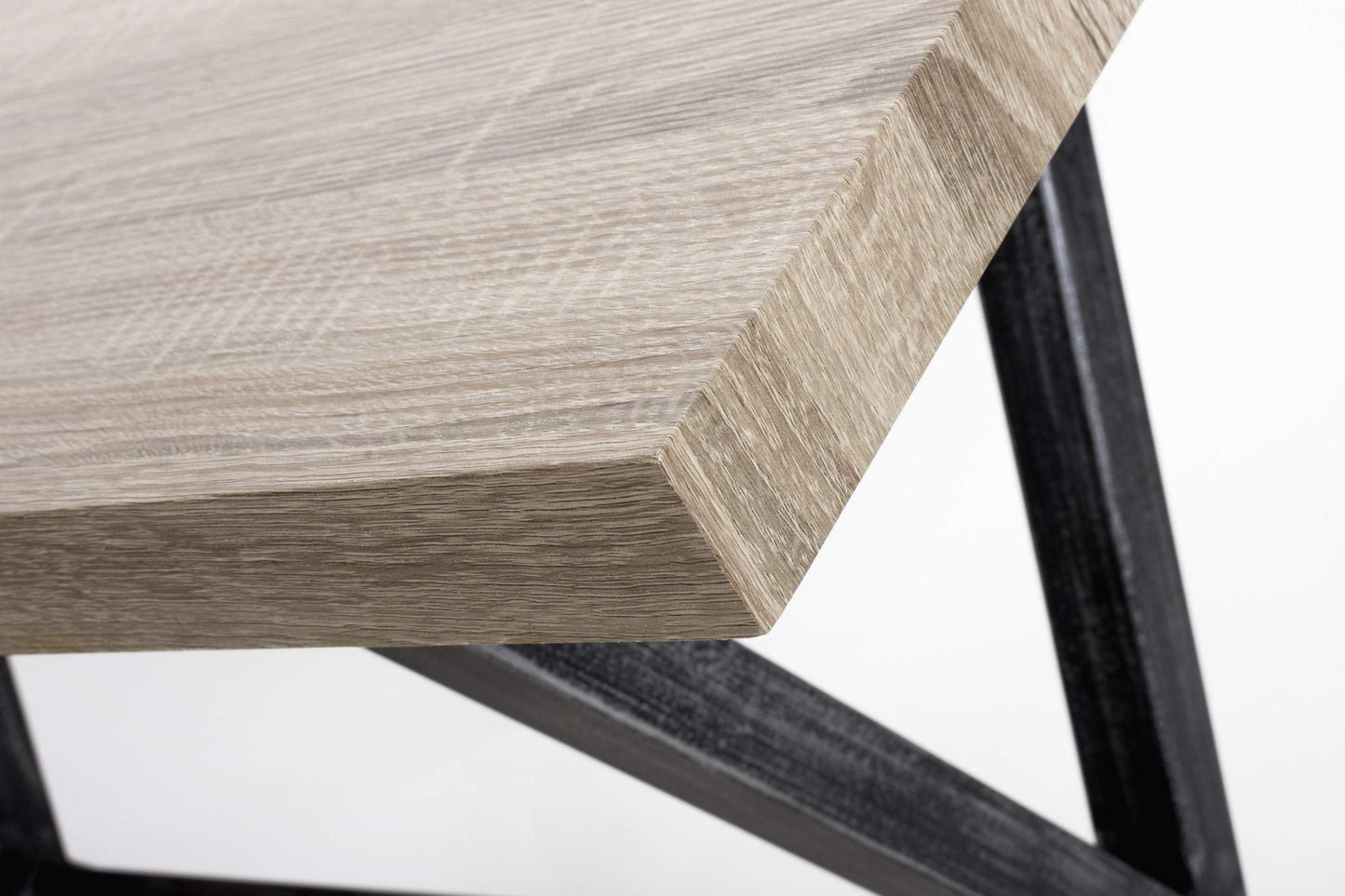 Brett Industrial Breakfast Bar Table – Oak Effect & Black Metal Frame