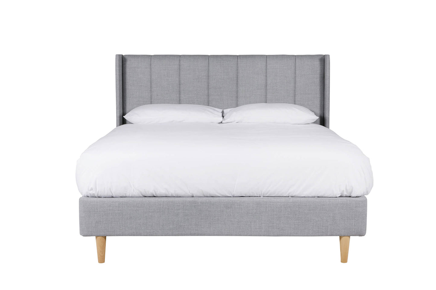 Ellie Grey Fabric Double Bed
