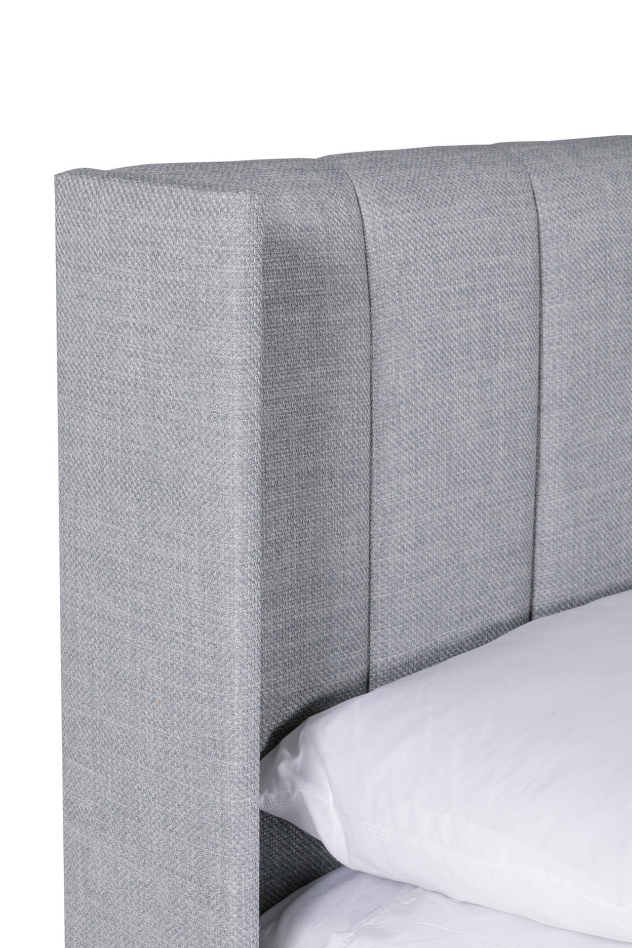 Ellie Grey Fabric Double Bed