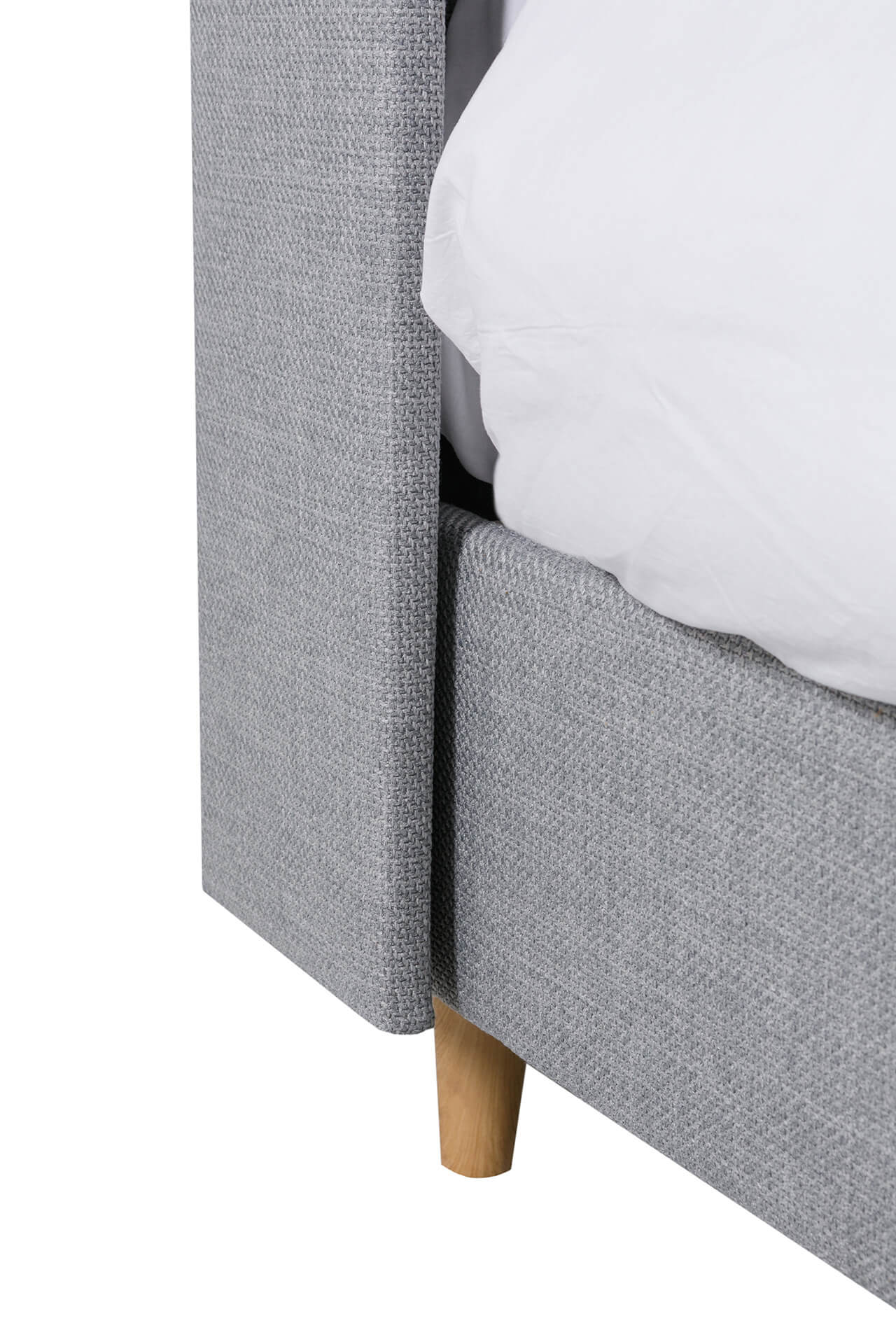 Ellie Grey Fabric Double Bed