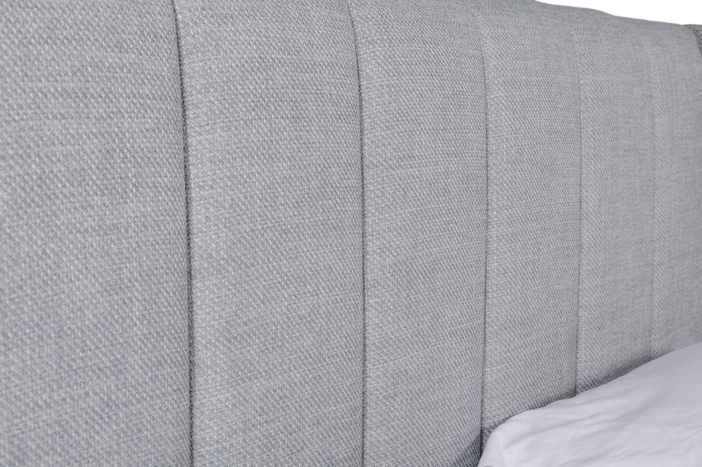 Ellie Grey Fabric Double Bed