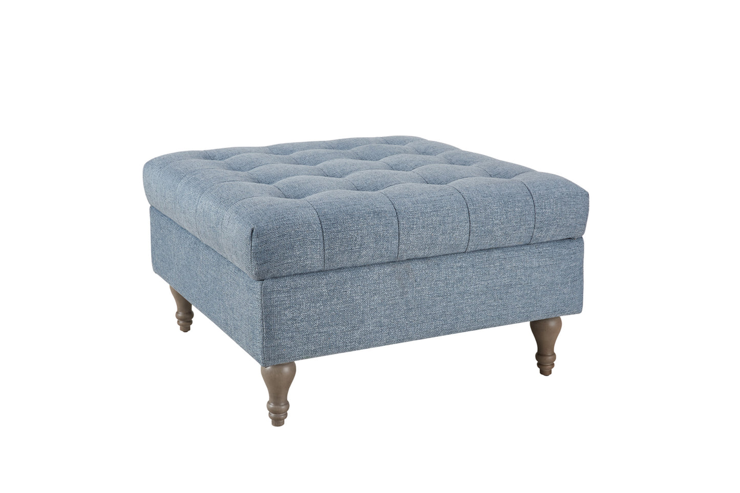 Bolt Button Top Storage Ottoman