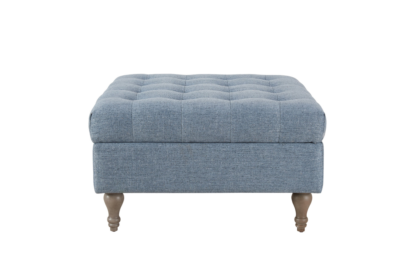 Bolt Button Top Storage Ottoman