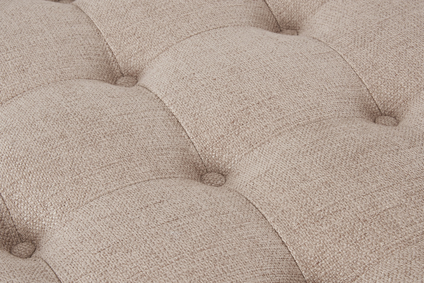 Bolt Button Top Storage Ottoman
