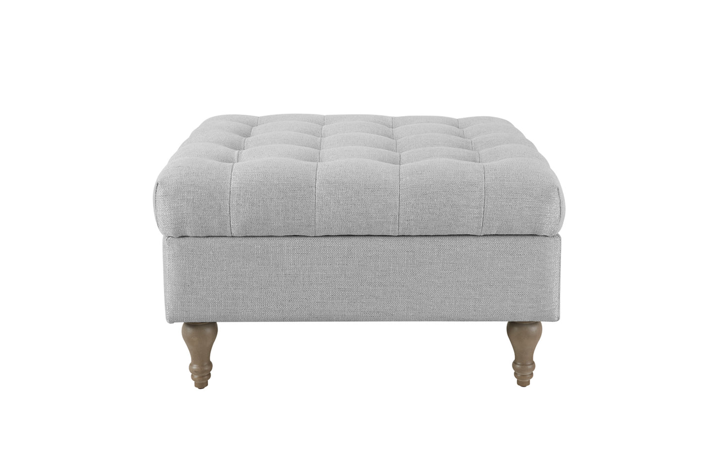 Bolt Button Top Storage Ottoman