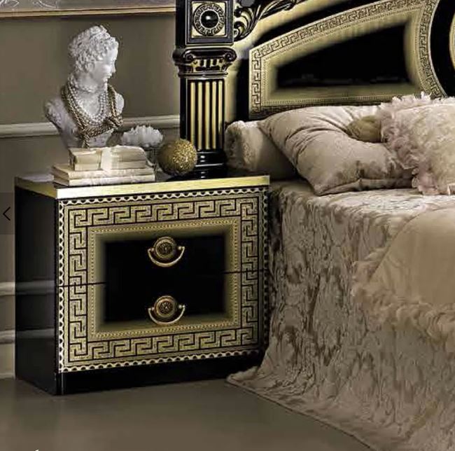 Italian 2-Drawer Bedside Table (Pair) - CLEARANCE