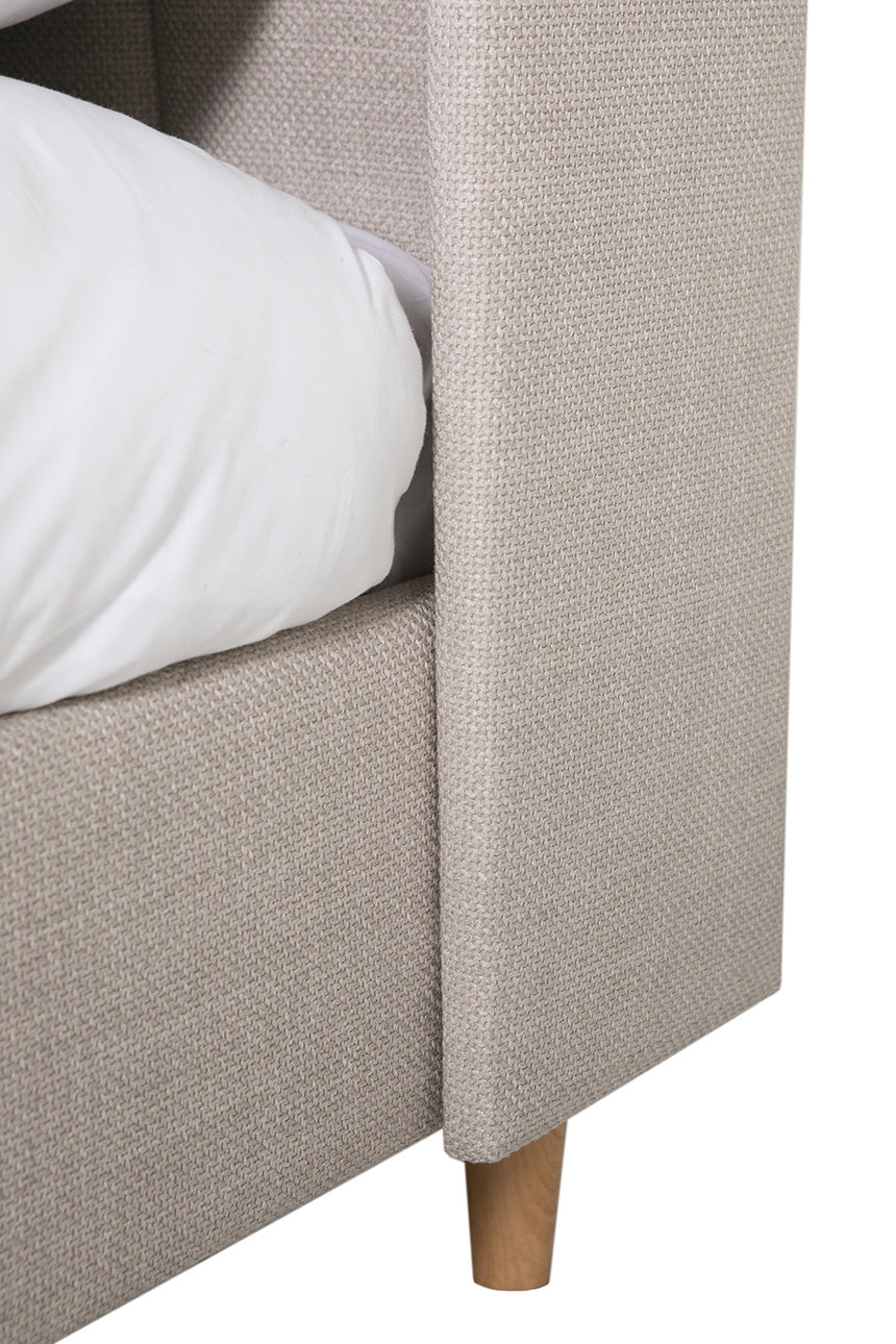 Ellie Grey Fabric Double Bed