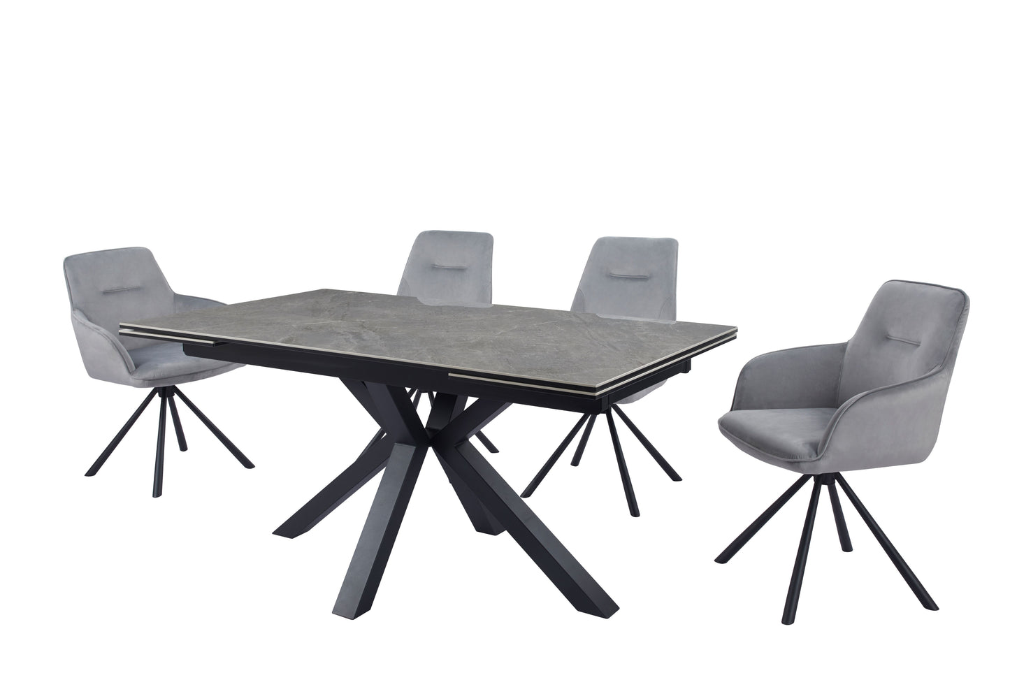 Alexis Ceramic 1.6-2.4m Dining Table - Various Colours