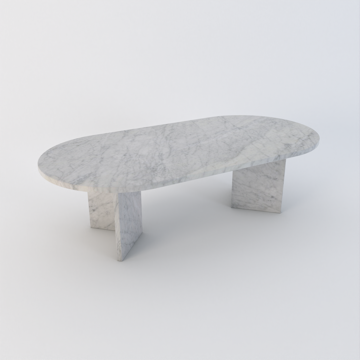 Anna Travertine Oblong Coffee Table