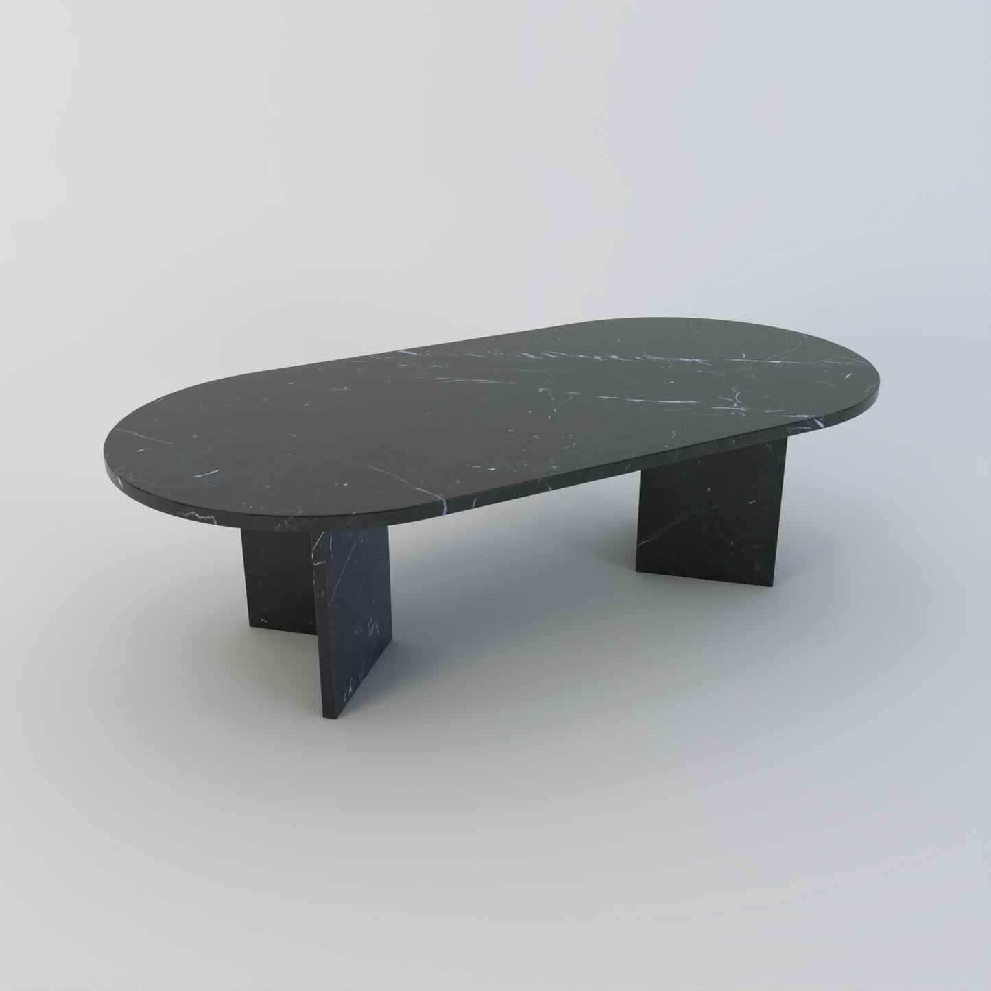 Anna Travertine Oblong Coffee Table