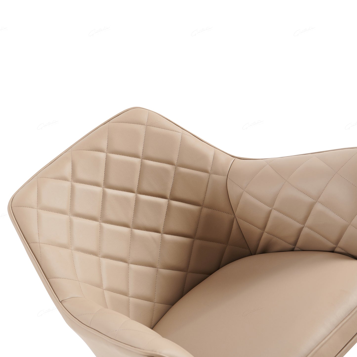 Pair of Arden Faux Leather Dining Chairs – Grey or Mink with Black Legs
