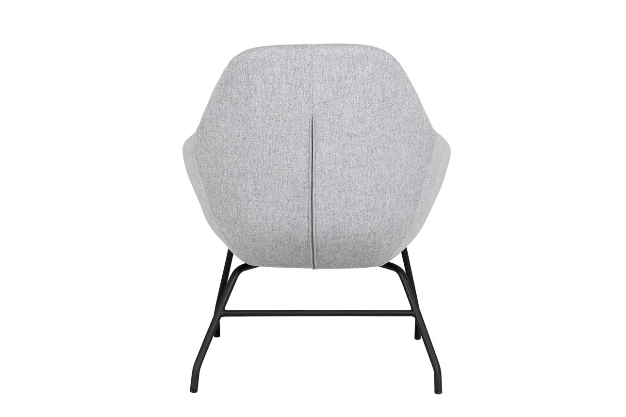 Aero Accent Chair – Navy or Grey Melange Fabric with Black Legs