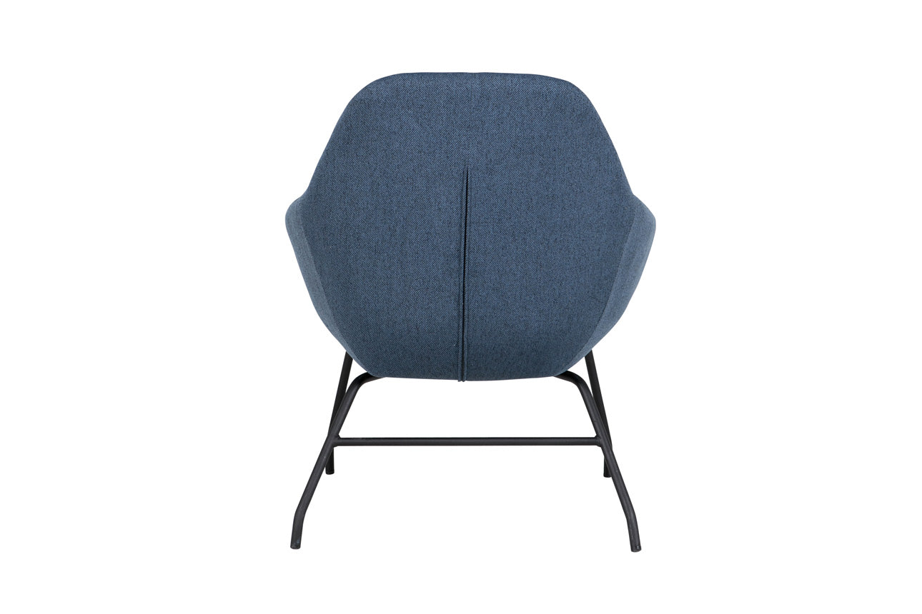 Aero Accent Chair – Navy or Grey Melange Fabric with Black Legs