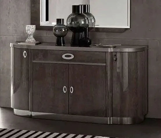 Ali Silver Birch Italian 4 Door 1 Drawer Sideboard