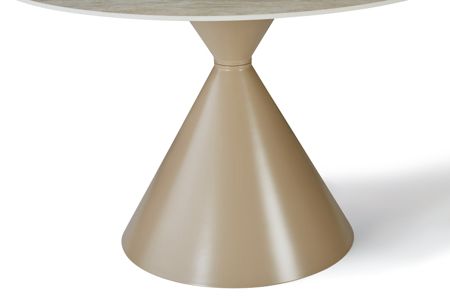 Aurelio Round Travertine Dining Table 120cm – 4 Seater Cappuccino