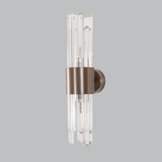Bertie Wall Light – Brushed Bronze & Glass Rods
