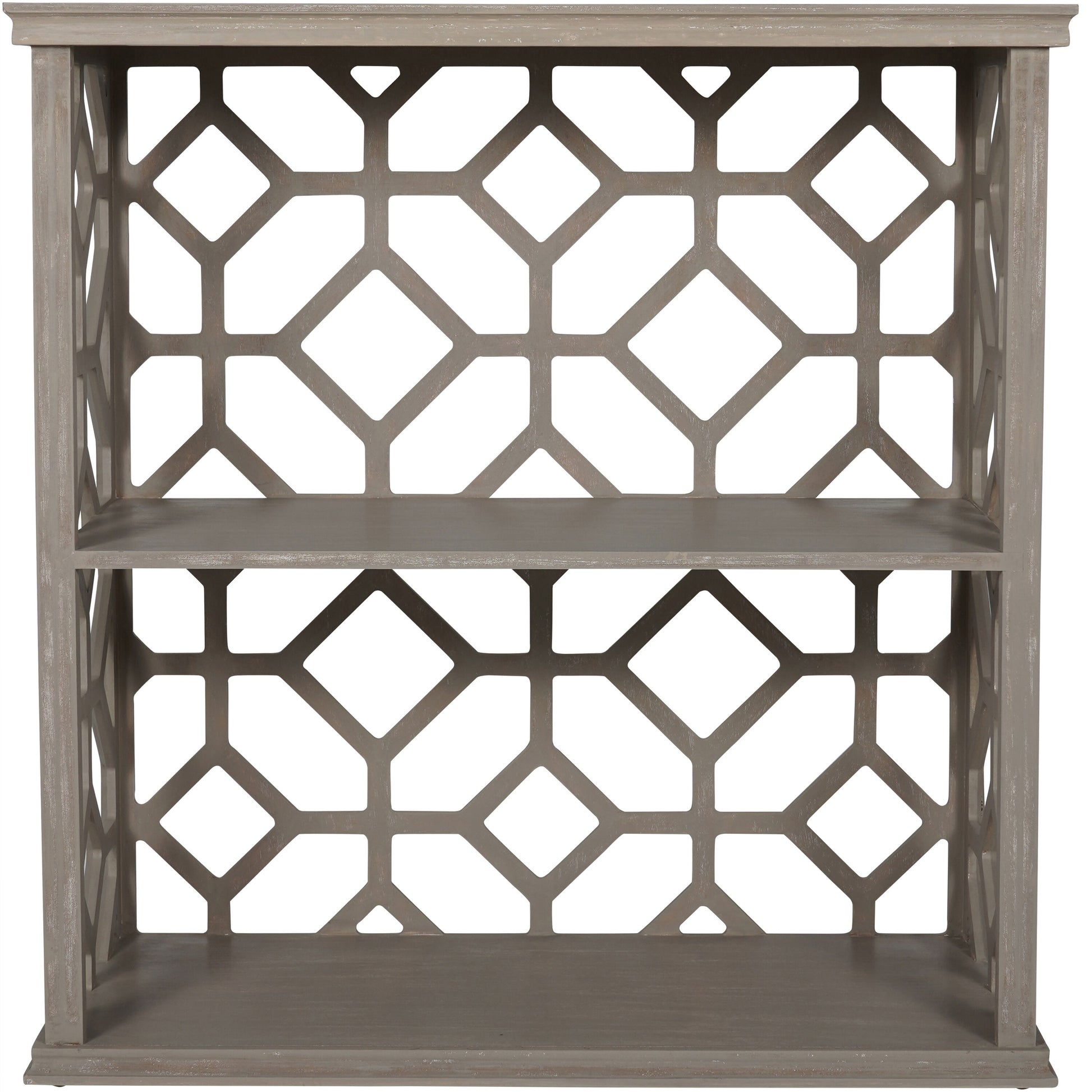 Carter Open Shelving Unit with Distressed Finish