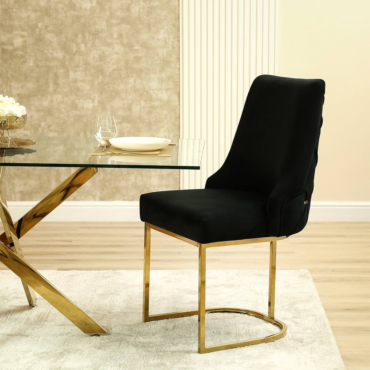 Pair of Caz Dining Chairs – Modern Upholstered Dining Seating