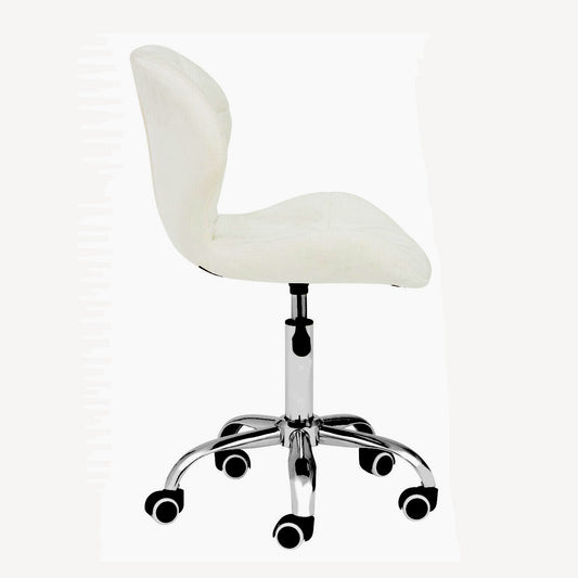 Claudia Velvet Quilted Home Office Chair