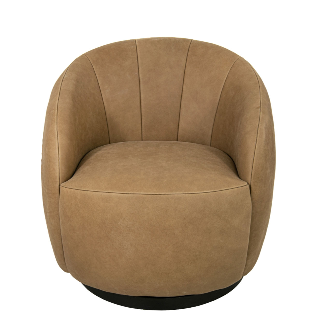 Colin Caramel Finish Swivel Chair Stylish and Comfortable