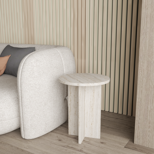 Gara Side Table – Custom Stone Furniture in Quartz, Marble & Granite