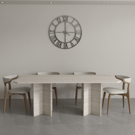 Gara 2000 x 1000 Double Based Dining Table – Custom Stone Furniture in Quartz, Marble & Granite