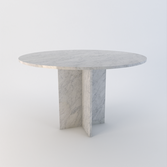Gara 1200 Round Dining Table – Custom Stone Furniture in Quartz, Marble & Granite